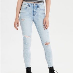 Light wash ripped jeans